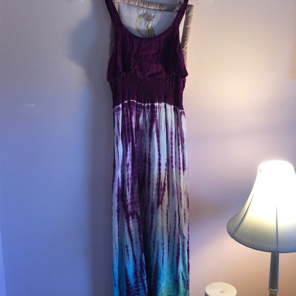 Purple ombré/ tie dye child’s size sundress
